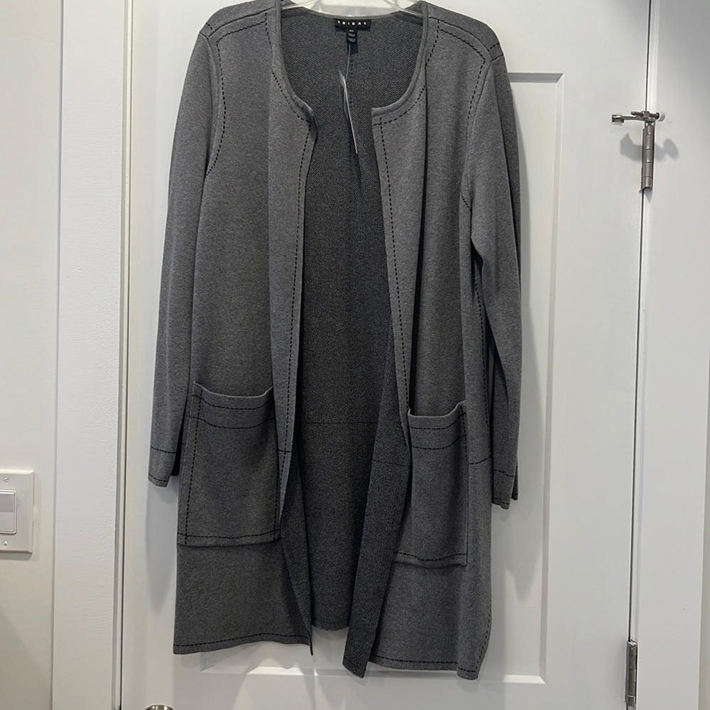 Tribal Sweater duster Sz L NWT